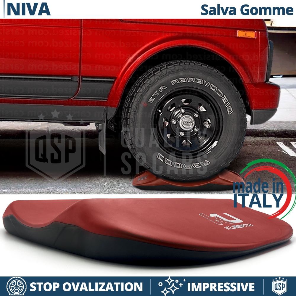 PROTECTORES DE NEUMÁTICOS Rojos para Lada Niva, Anti Deformación | Originales Kuberth HECHO EN ITALIA