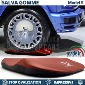 Red TIRE CRADLES For Mercedes G Class, Flat Stop Protector | Original Kuberth MADE IN ITALY