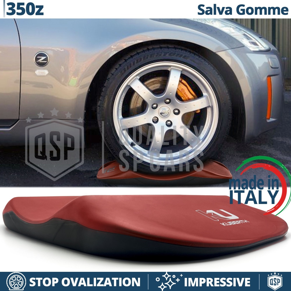 PROTECTORES DE NEUMÁTICOS Rojos para Nissan 350Z, Anti Deformación | Originales Kuberth HECHO EN ITALIA