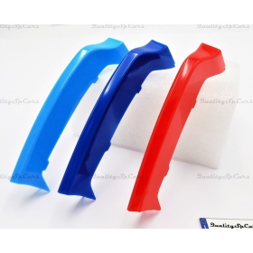 3x Rigid ABS Grille COVER STRIPES M Sport for BMW 4 Series (F32 F33 F36) WITH 9 vertical grills