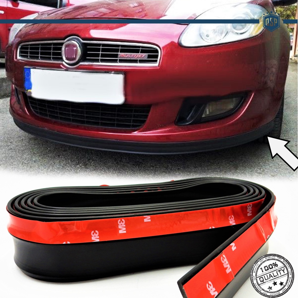 Klebender SPOILER FÜR FIAT CROMA-BRAVO, Stoßstangenlippe oder Seitenschweller aus SCHWARZEM EPDM
