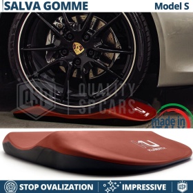 Cuscini SALVA GOMME Rossi per Porsche Cayenne, Antiovalizzanti Ruote | Originali Kuberth MADE IN ITALY