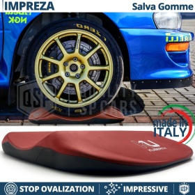 PROTECTORES DE NEUMÁTICOS Rojos para Subaru Impreza, Anti Deformación | Originales Kuberth HECHO EN ITALIA
