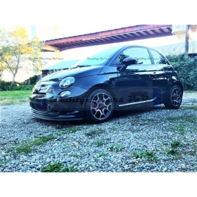 SPOILER Alerón Adhesivo PARA FIAT 500-500L-500X, LABIO parachoques LIP o Faldones Laterales en EPDM NEGRO flexible