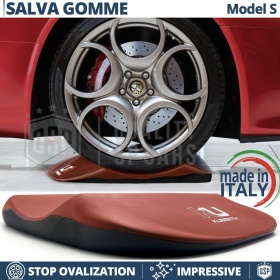 PROTECTORES DE NEUMÁTICOS Rojos para Alfa GTV - Spider, Anti Deformación | Originales Kuberth HECHO EN ITALIA