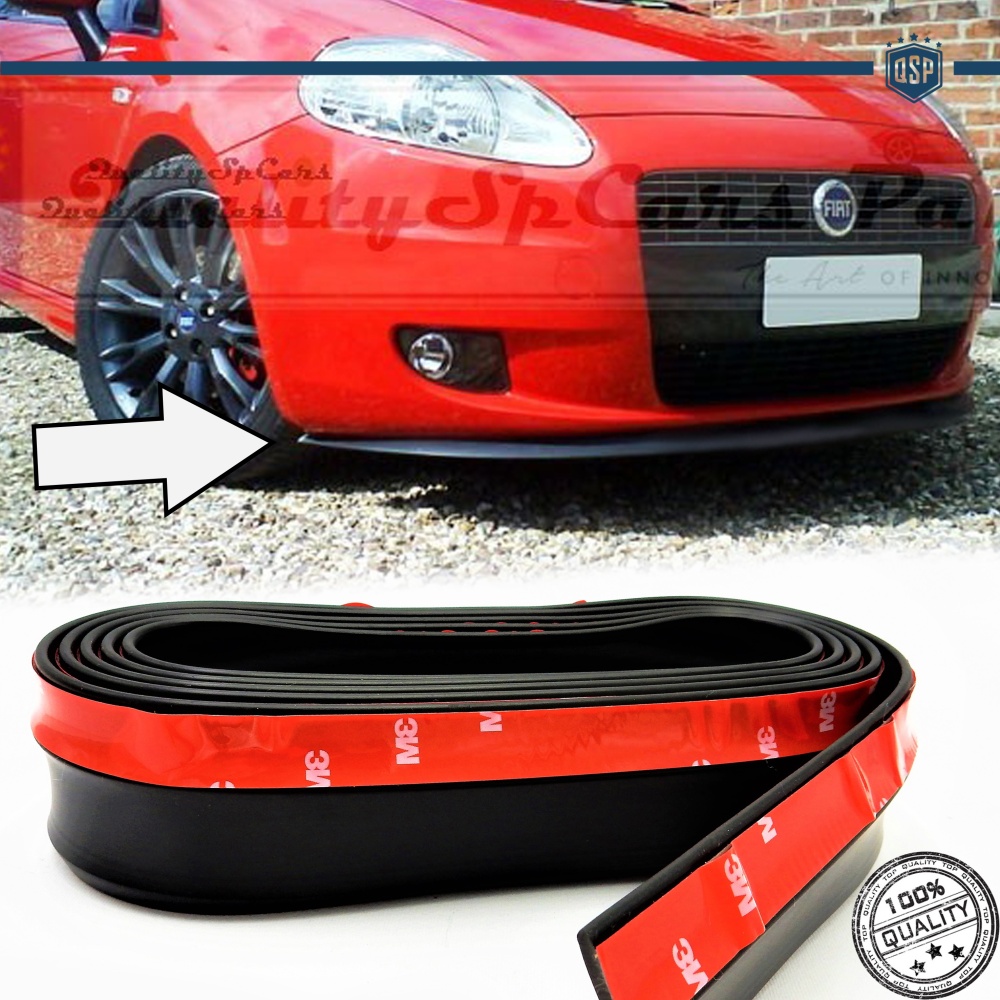 SPOILER Alerón Adhesivo PARA FIAT PUNTO GRANDE EVO, LABIO parachoques LIP o Faldones Laterales en EPDM NEGRO flexible SPOILER Alerón Adhesivo PARA FIAT PUNTO GRANDE EVO, LABIO parachoques LIP o Faldones Laterales en EPDM NEGRO flexible