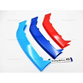 3x Rigid ABS Grille COVER STRIPES M Sport for BMW 4 Series (F32 F33 F36) WITH 9 vertical grills