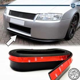 SPOILER Alerón Adhesivo PARA FIAT STILO, LABIO parachoques LIP o Faldones Laterales en EPDM NEGRO flexible