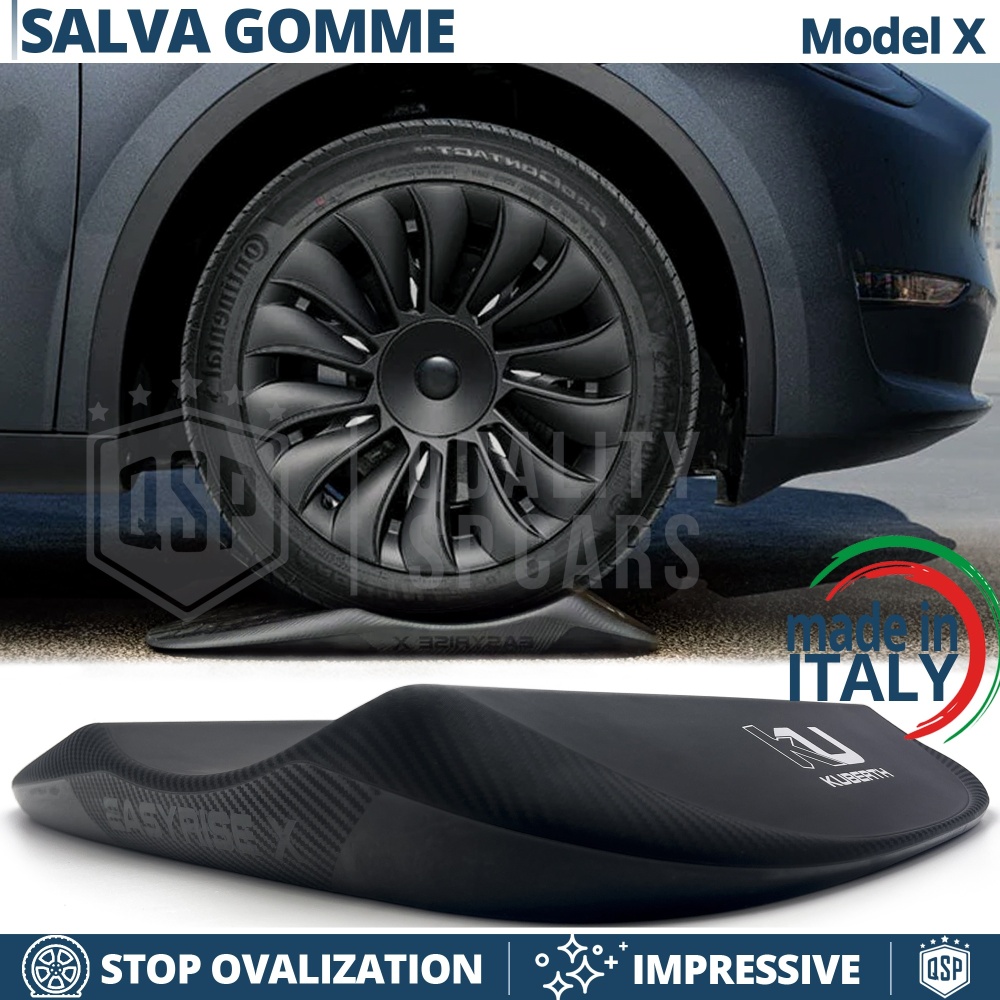 PROTECTORES DE NEUMÁTICOS Anti Deformación Carbono, Adecuados para TESLA | Originales Kuberth HECHO EN ITALIA