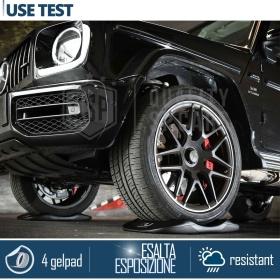 PROTECTORES DE NEUMÁTICOS Anti Deformación Negros, Adecuados para SSANGYONG | Originales Kuberth HECHO EN ITALIA