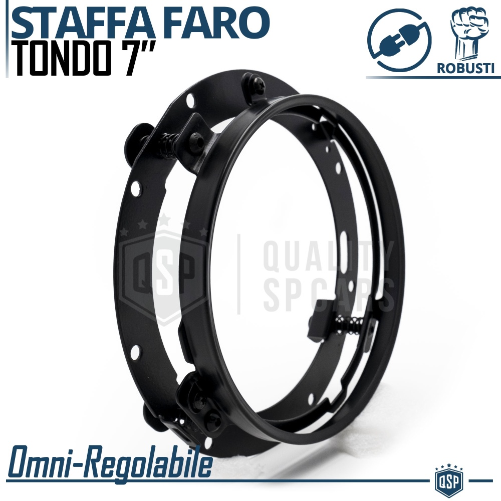 Soporte de Montaje de Faro LED Redondo de 7 Pulgadas, Adaptador de Faro Profesional | OMNI-AJUSTABLE Soporte de Montaje de Faro LED Redondo de 7 Pulgadas, Adaptador de Faro Profesional | OMNI-AJUSTABLE