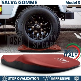 Cuscini SALVA GOMME Anti-ovalizzanti Rossi, adatti per LAND ROVER | Originali Kuberth MADE IN ITALY