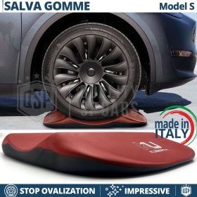 PROTECTORES DE NEUMÁTICOS Anti Deformación Rojos, Adecuados para TESLA | Originales Kuberth HECHO EN ITALIA