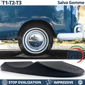 PROTECTORES DE NEUMÁTICOS Anti Deformación Negros para Volkswagen T1, T2, T3 | Originales Kuberth HECHO EN ITALIA