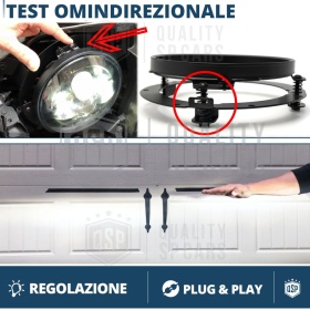7 Inches Round LED Headlight Mounting Brackets Professional Headlight Rings Adapters | OMNI-ADJUSTABLE