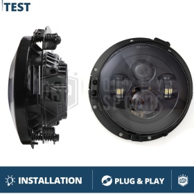 7 Inches Round LED Headlight Mounting Brackets Professional Headlight Rings Adapters | OMNI-ADJUSTABLE