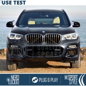 TAPAS de ESPEJO Retrovisor para Bmw X3 G01 (17-21), Cubiertas Rígidas Negro Brillante | Garantía por Vida