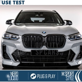 TAPAS de ESPEJO Retrovisor para Bmw X3 G01 desde 2021, Cubiertas Rígidas Negro Brillante | Garantía por Vida