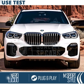 TAPAS de ESPEJO Retrovisor para Bmw X5 G05, Cubiertas Rígidas Negro Brillante | Garantía por Vida
