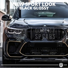 TAPAS de ESPEJO Retrovisor para Bmw X6 G06, Cubiertas Rígidas Negro Brillante | Garantía por Vida