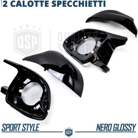 TAPAS de ESPEJO Retrovisor para Bmw X7 G07 (18-22), Cubiertas Rígidas Negro Brillante | Garantía por Vida