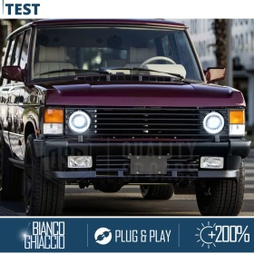 FAROS LED para RANGE ROVER CLASSIC, Luz Blanca 6500K ANILLO Secuencial | APROBADO