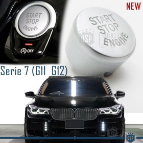 LLAVE BOTÓN DE ENCENDIDO DEL MOTOR GRIS "START STOP ENGINE" EN ABS PARA BMW SERIE 7 ( G11 G12 ) con Bóton OFF, ANTICHUADO NO HUELLAS