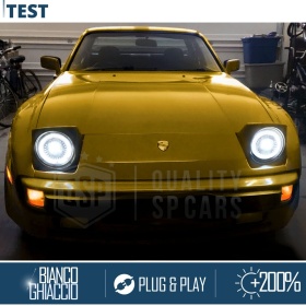 FAROS LED para PORSCHE 924-944, Luz Blanca 6500K ANILLO Secuencial | APROBADO