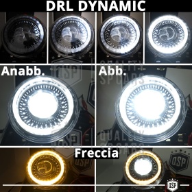 FAROS LED para SSANGYONG KORANDO 2, Luz Blanca 6500K ANILLO Secuencial | APROBADO