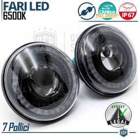 FAROS LED para SSANGYONG KORANDO 2, Luz Blanca 6500K ANILLO Secuencial | APROBADO