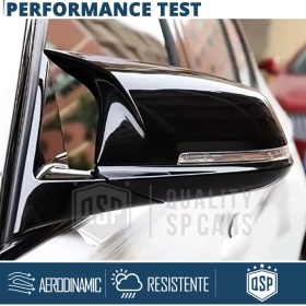 Coquilles de Rétroviseur Extérieur pour Bmw Série 3 (F30 F31), Coques Noires Brillantes | Garantie à Vie