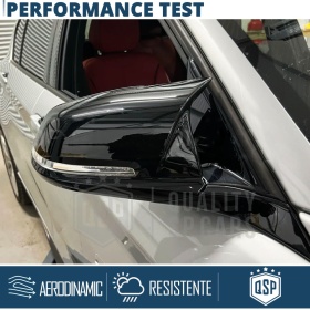TAPAS de ESPEJO Retrovisor para Bmw Serie 3 GT (F34 F35), Cubiertas Negro Brillante | Garantía por Vida