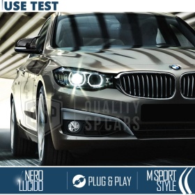 TAPAS de ESPEJO Retrovisor para Bmw Serie 3 GT (F34 F35), Cubiertas Negro Brillante | Garantía por Vida