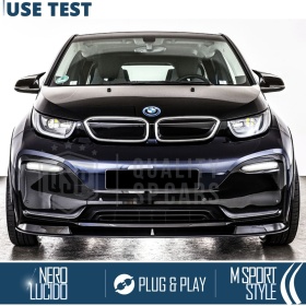 TAPAS de ESPEJO Retrovisor para Bmw i3 (I01), Cubiertas Negro Brillante | Garantía por Vida