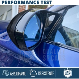 TAPAS de ESPEJO Retrovisor para Bmw Serie 1 E82 E88 (07-11), Cubiertas Negro Brillante | Garantía por Vida