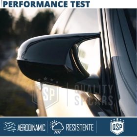 Side MIRROR CAPS for Bmw 3 Series E90 E91 (05-08) | Glossy Black Thick Covers | Lifetime Warranty