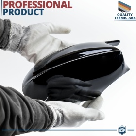Side MIRROR CAPS for Bmw 3 Series E90 E91 (05-08) | Glossy Black Thick Covers | Lifetime Warranty