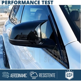 TAPAS de ESPEJO Retrovisor para Bmw X3 F25 (10-14) | Cubiertas Rígidas Negro Brillante | Garantía por Vida