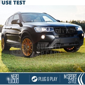 TAPAS de ESPEJO Retrovisor para Bmw X3 F25 (14-17) | Cubiertas Rígidas Negro Brillante | Garantía por Vida