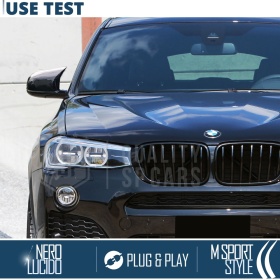 Side MIRROR Caps for Bmw X4 (F26) | Glossy Black Thick Rigid Covers | Lifetime Warranty