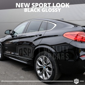 Side MIRROR Caps for Bmw X4 (F26) | Glossy Black Thick Rigid Covers | Lifetime Warranty