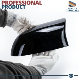 TAPAS de ESPEJO Retrovisor para Bmw X5 (F15, F85) | Cubiertas Rígidas Negro Brillante | Garantía por Vida