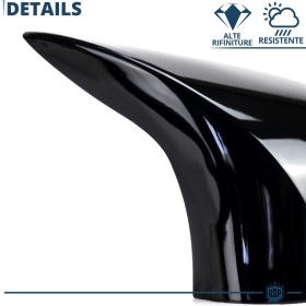 TAPAS de ESPEJO Retrovisor para Bmw X5 (F15, F85) | Cubiertas Rígidas Negro Brillante | Garantía por Vida