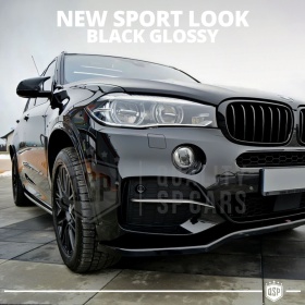 TAPAS de ESPEJO Retrovisor para Bmw X5 (F15, F85) | Cubiertas Rígidas Negro Brillante | Garantía por Vida