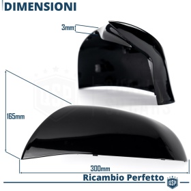 TAPAS de ESPEJO Retrovisor para Bmw X5 (F15, F85) | Cubiertas Rígidas Negro Brillante | Garantía por Vida