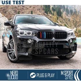 TAPAS de ESPEJO Retrovisor para Bmw X6 (F16, F86) | Cubiertas Rígidas Negro Brillante | Garantía por Vida