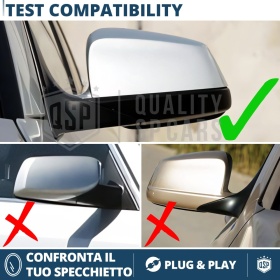 TAPAS de ESPEJO Retrovisor para Bmw Serie 5 F10 F11 (10-13) | Cubiertas Negro Brillante | Garantía por Vida