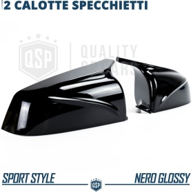 TAPAS de ESPEJO Retrovisor para Bmw Serie 5 F10 F11 (10-13) | Cubiertas Negro Brillante | Garantía por Vida