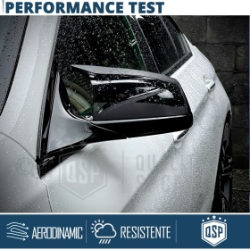 TAPAS de ESPEJO Retrovisor para Bmw Serie 5 F10 F11 (10-13) | Cubiertas Negro Brillante | Garantía por Vida