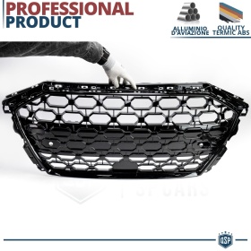 REJILLA Delantera para Audi A3 8Y, S3, Parrilla NIDO DE ABEJA Negro Brillante | Tuning Estilo rs